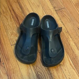Cushionaire Black Slide Sandals